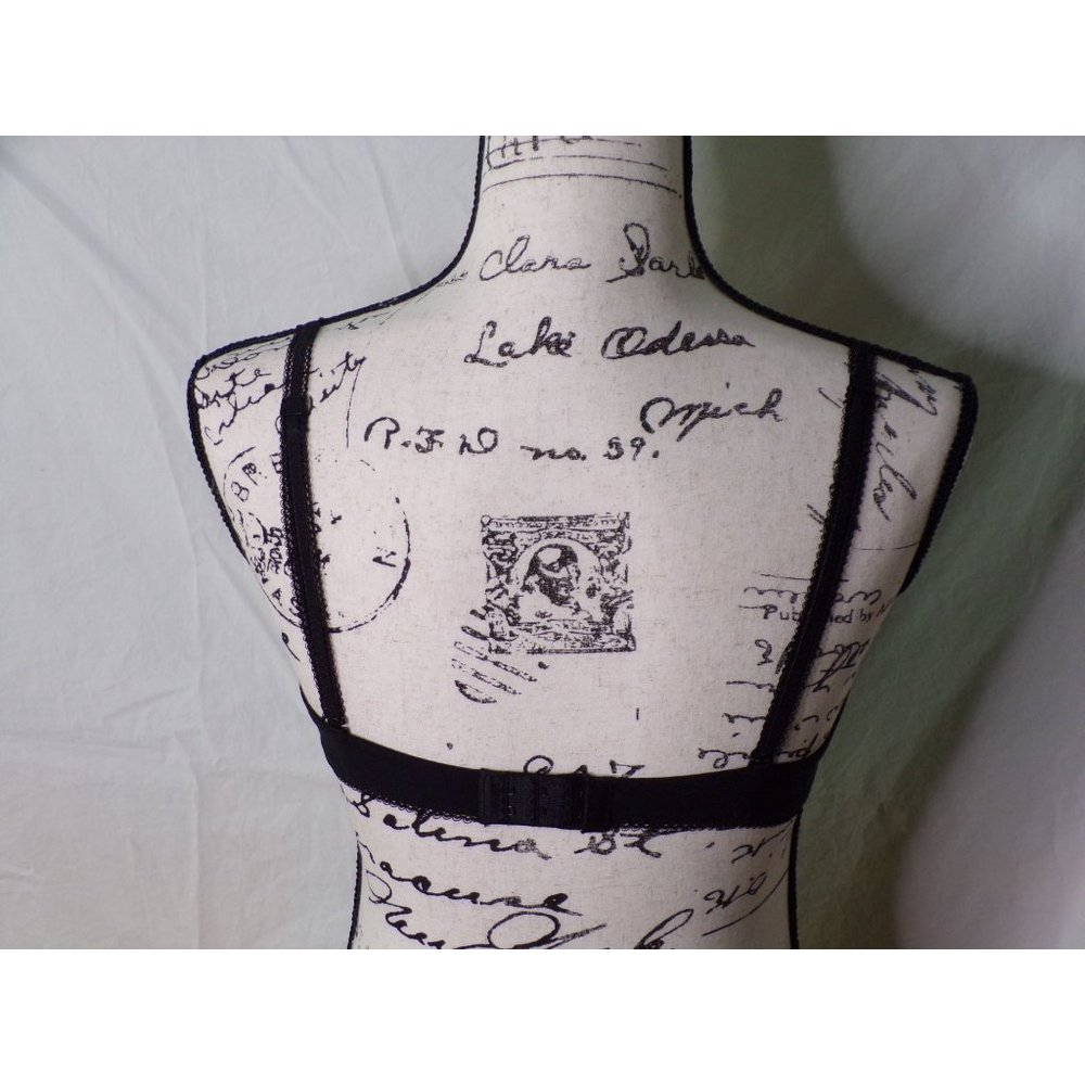 🆕SIMONE PERELE Amazone Demi Lace Underwire Non-Padded Bra Black 32D #1C2330 - Picture 7 of 8